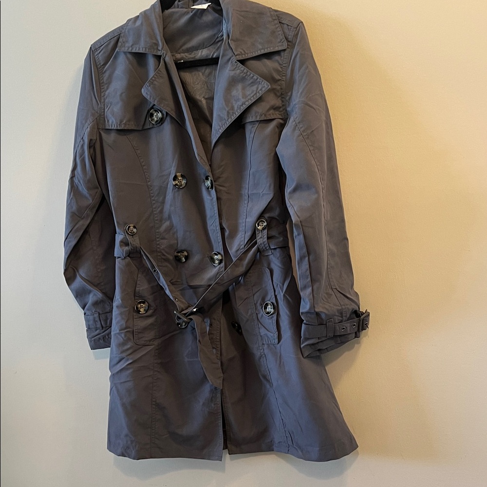 Women's Gray Trench Coat Woman’s M